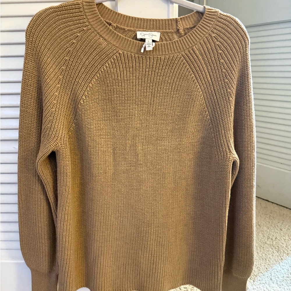 Jessica Simpson Cozy Tan Sweater